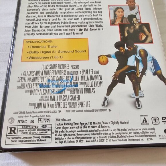He Got Game DVD - Denzel Washington Spike Lee Film - Picture 5 of 6